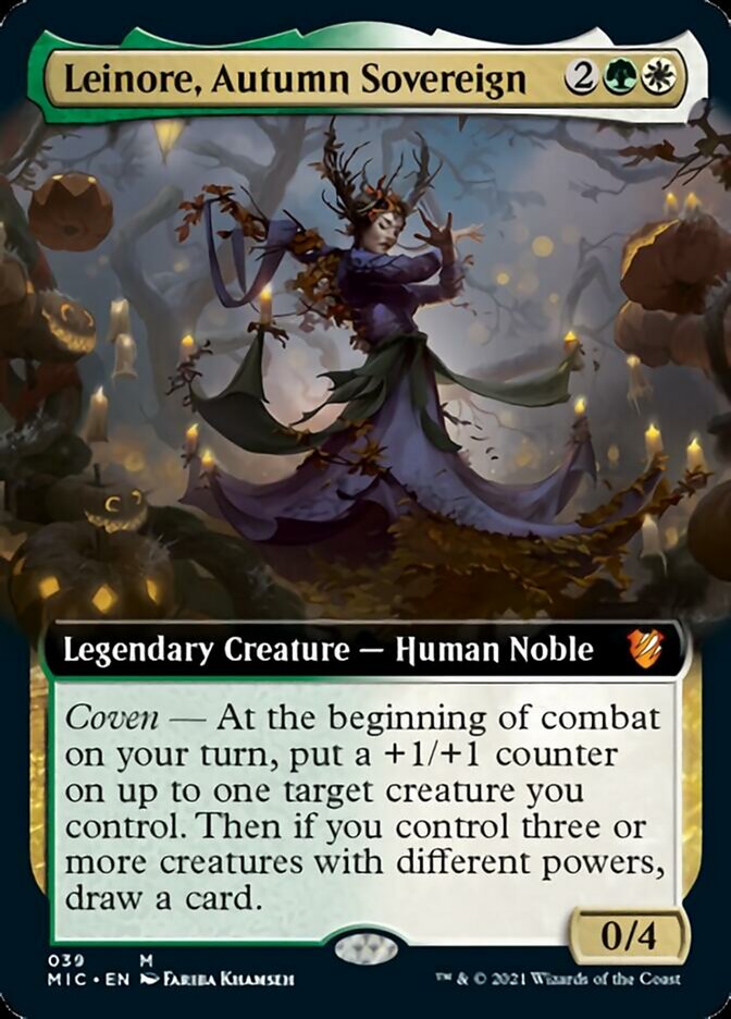 Leinore, Autumn Sovereign (Extended Art) [Innistrad: Midnight Hunt Commander] | Jomio and Rueliete's Cards and Comics