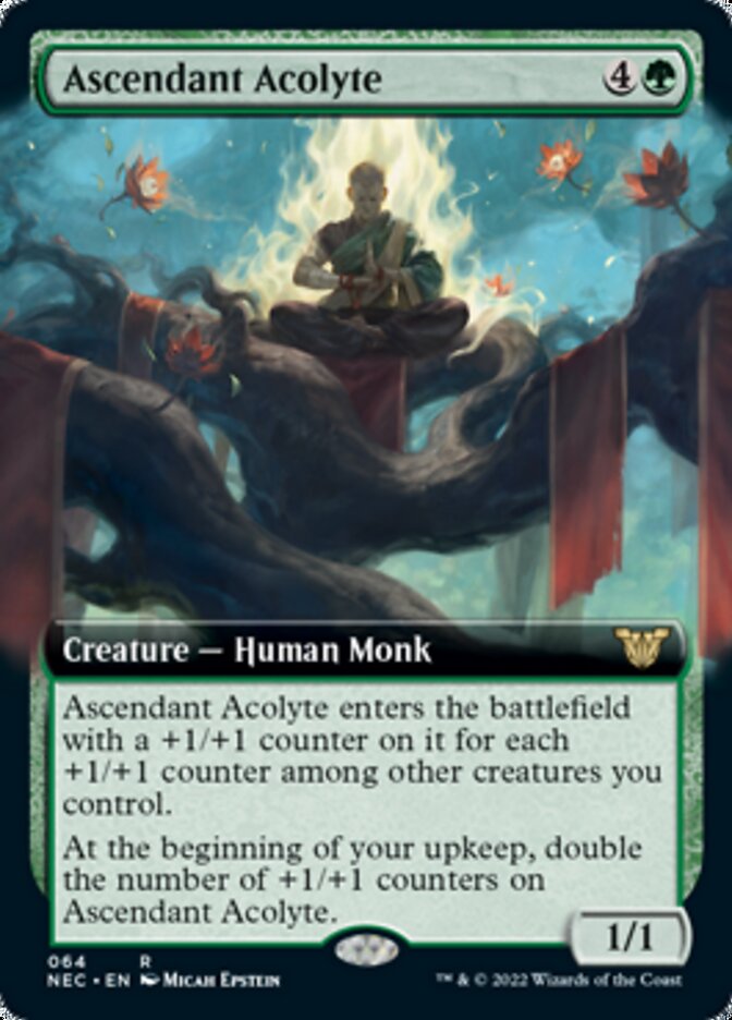Ascendant Acolyte (Extended Art) [Kamigawa: Neon Dynasty Commander] | Jomio and Rueliete's Cards and Comics