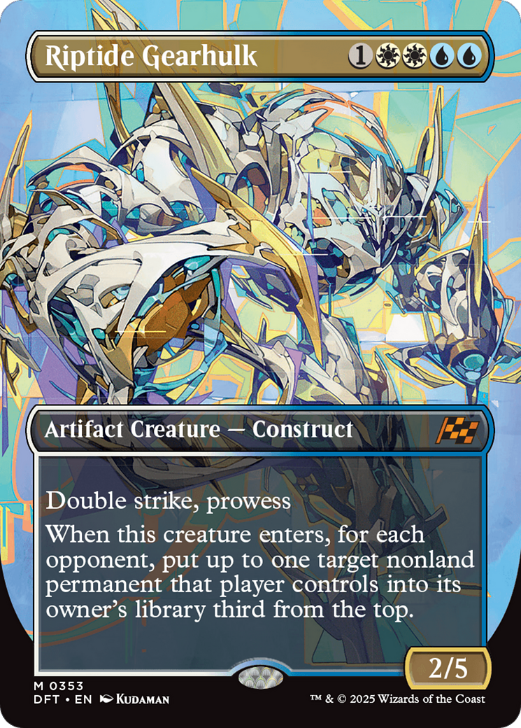 Riptide Gearhulk (Borderless) [Aetherdrift] | Jomio and Rueliete's Cards and Comics