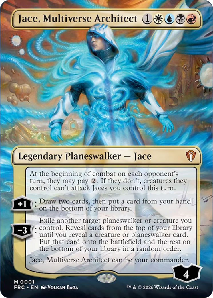 Jace, Multiverse Architect (Borderless) [Reality Fracture Commander] | Jomio and Rueliete's Cards and Comics