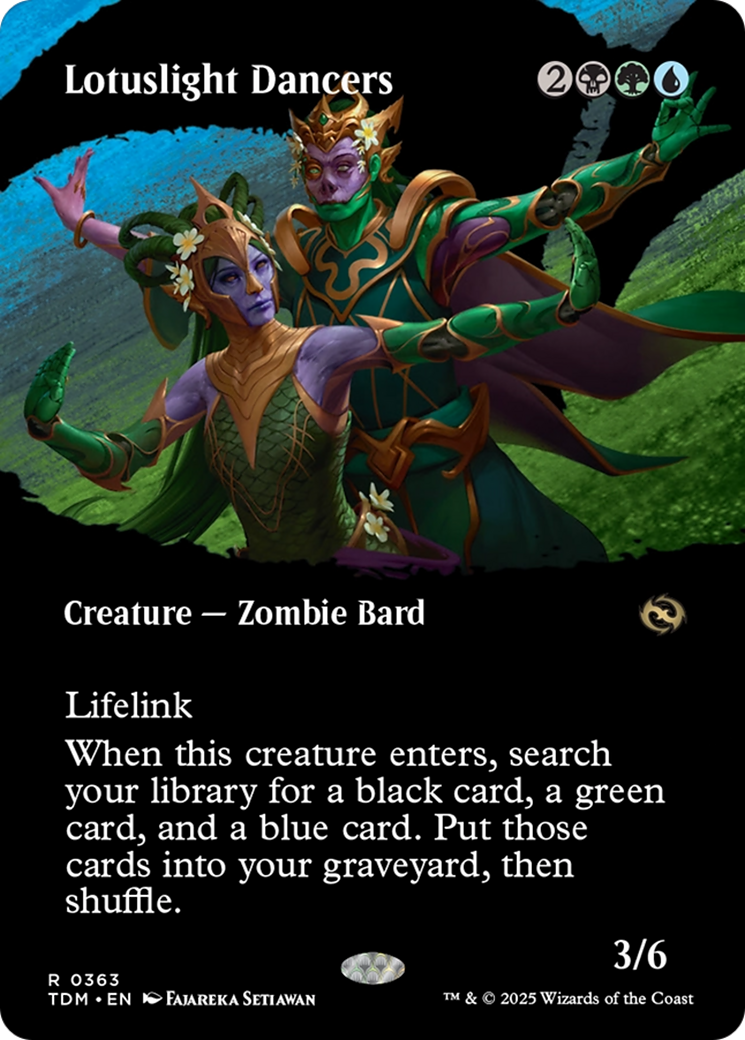 Lotuslight Dancers (Borderless) [Tarkir: Dragonstorm] | Jomio and Rueliete's Cards and Comics