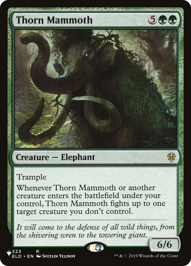Thorn Mammoth [The List] | Jomio and Rueliete's Cards and Comics