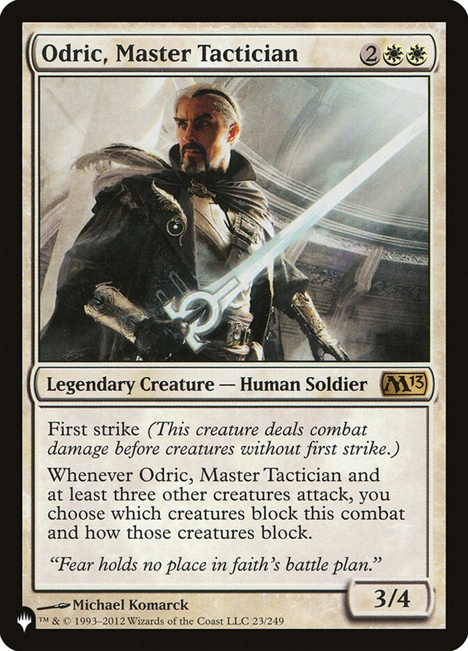 Odric, Master Tactician [The List] | Jomio and Rueliete's Cards and Comics