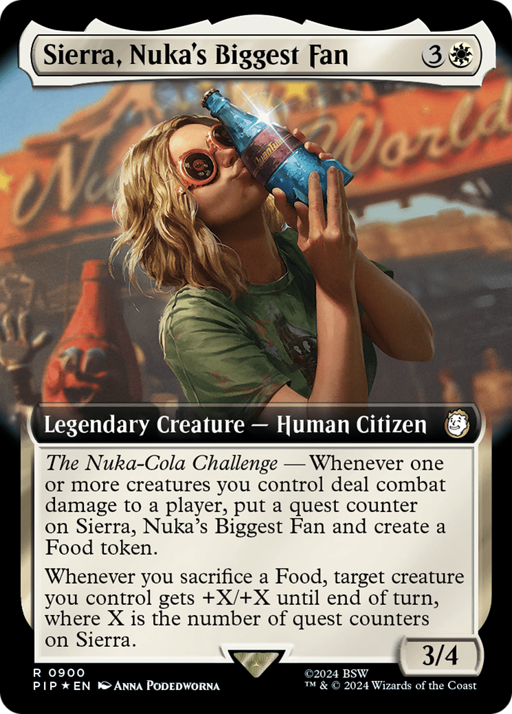 Sierra, Nuka's Biggest Fan (Extended Art) (Surge Foil) [Fallout] | Jomio and Rueliete's Cards and Comics