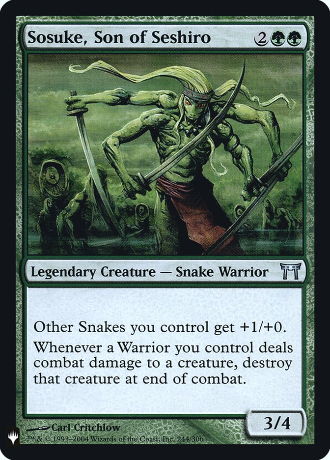 Sosuke, Son of Seshiro [Mystery Booster] | Jomio and Rueliete's Cards and Comics