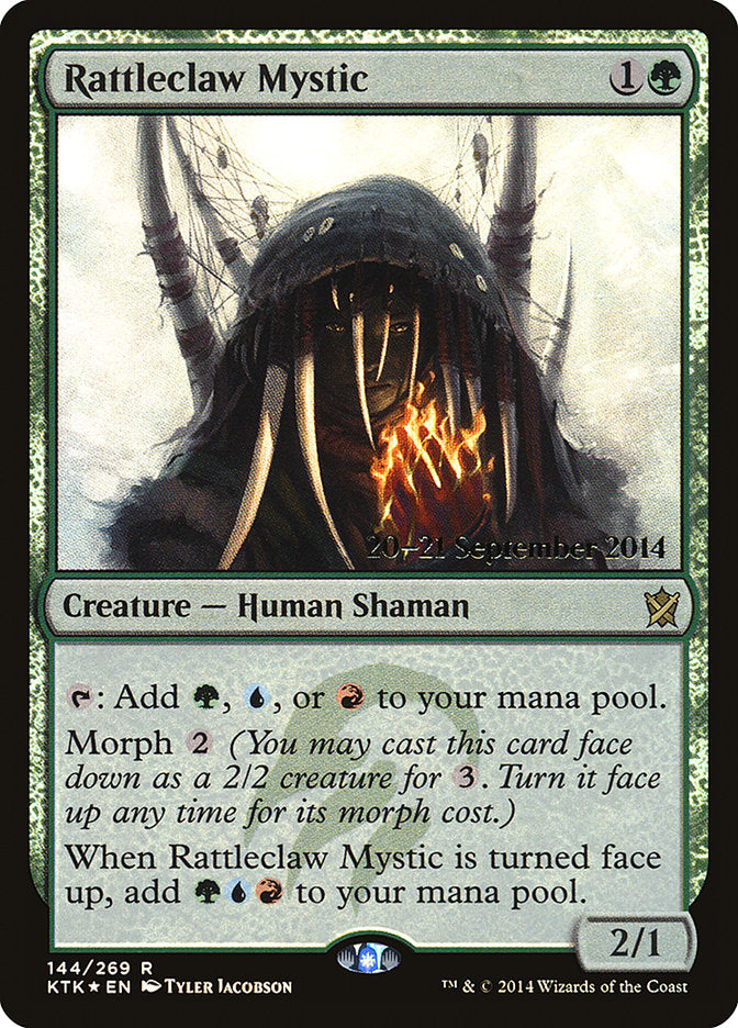 Rattleclaw Mystic [Khans of Tarkir Prerelease Promos] | Jomio and Rueliete's Cards and Comics
