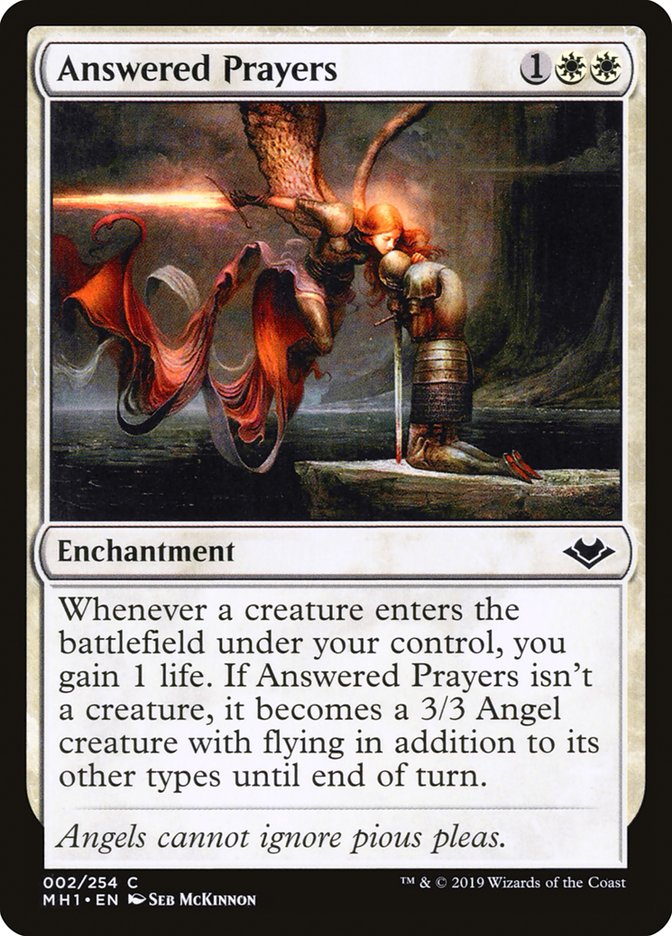 Answered Prayers [Modern Horizons] | Jomio and Rueliete's Cards and Comics