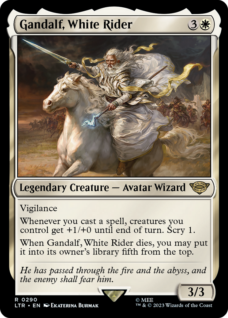 Gandalf, White Rider [The Lord of the Rings: Tales of Middle-Earth] | Jomio and Rueliete's Cards and Comics