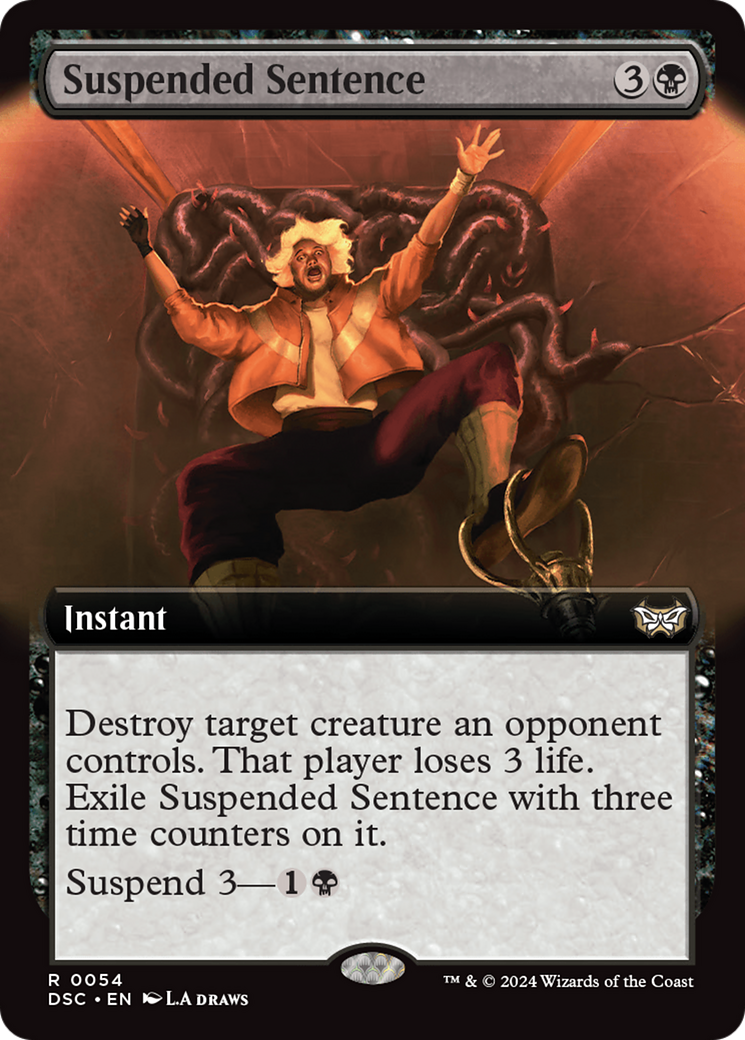 Suspended Sentence (Extended Art) [Duskmourn: House of Horror Commander] | Jomio and Rueliete's Cards and Comics