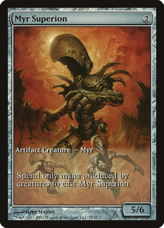 Myr Superion (Game Day) (Extended Art) [New Phyrexia Promos] | Jomio and Rueliete's Cards and Comics