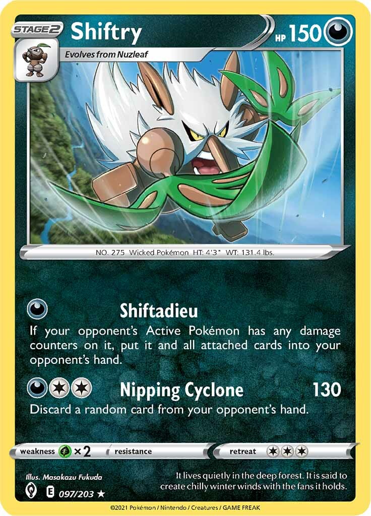 Shiftry (097/203) [Sword & Shield: Evolving Skies] | Jomio and Rueliete's Cards and Comics