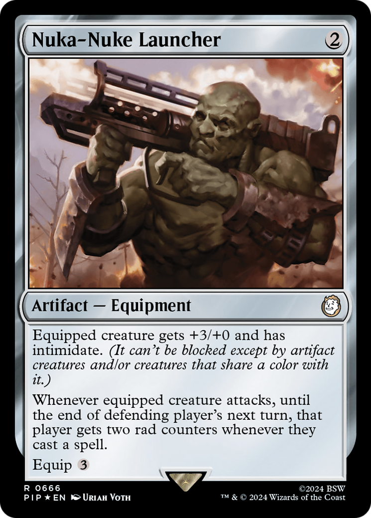 Nuka-Nuke Launcher (Surge Foil) [Fallout] | Jomio and Rueliete's Cards and Comics