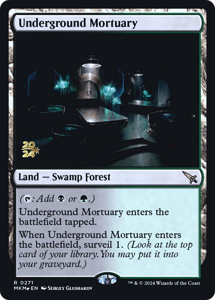 Underground Mortuary [Murders at Karlov Manor Prerelease Promos] | Jomio and Rueliete's Cards and Comics