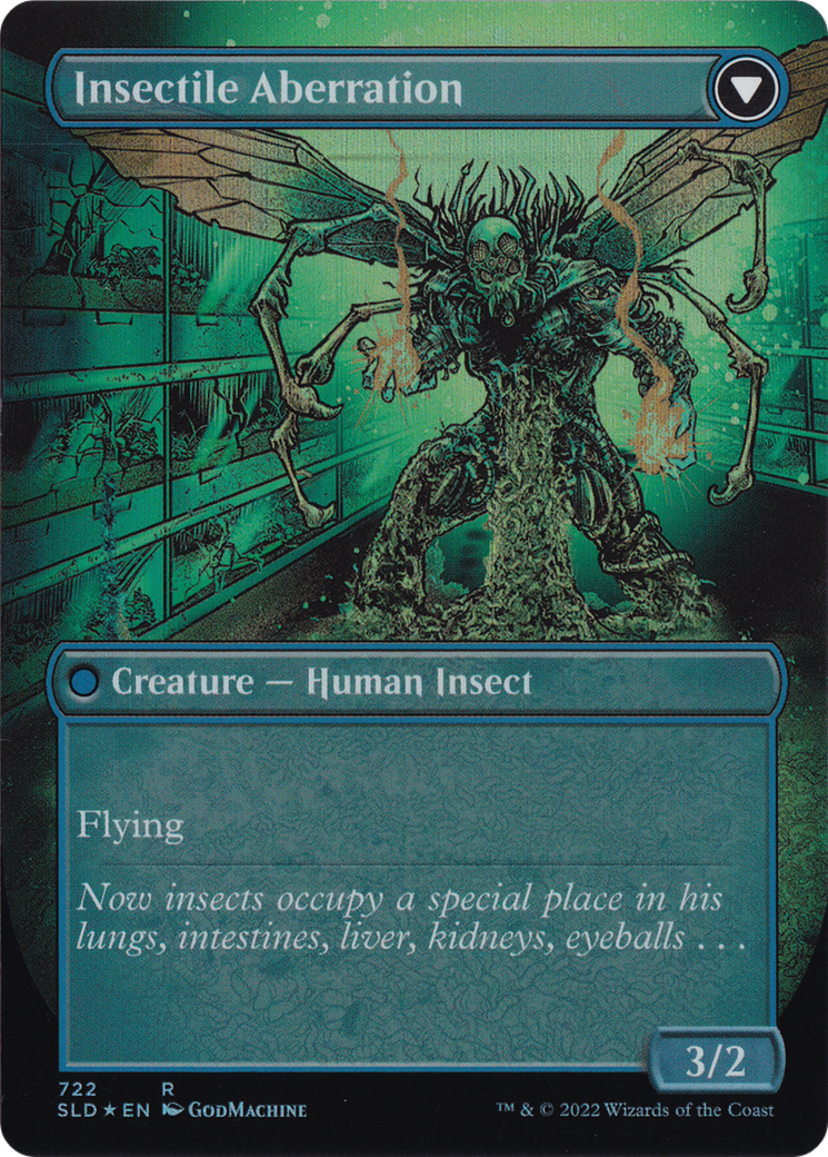 Delver of Secrets // Insectile Aberration (Borderless) [Secret Lair: From Cute to Brute] | Jomio and Rueliete's Cards and Comics