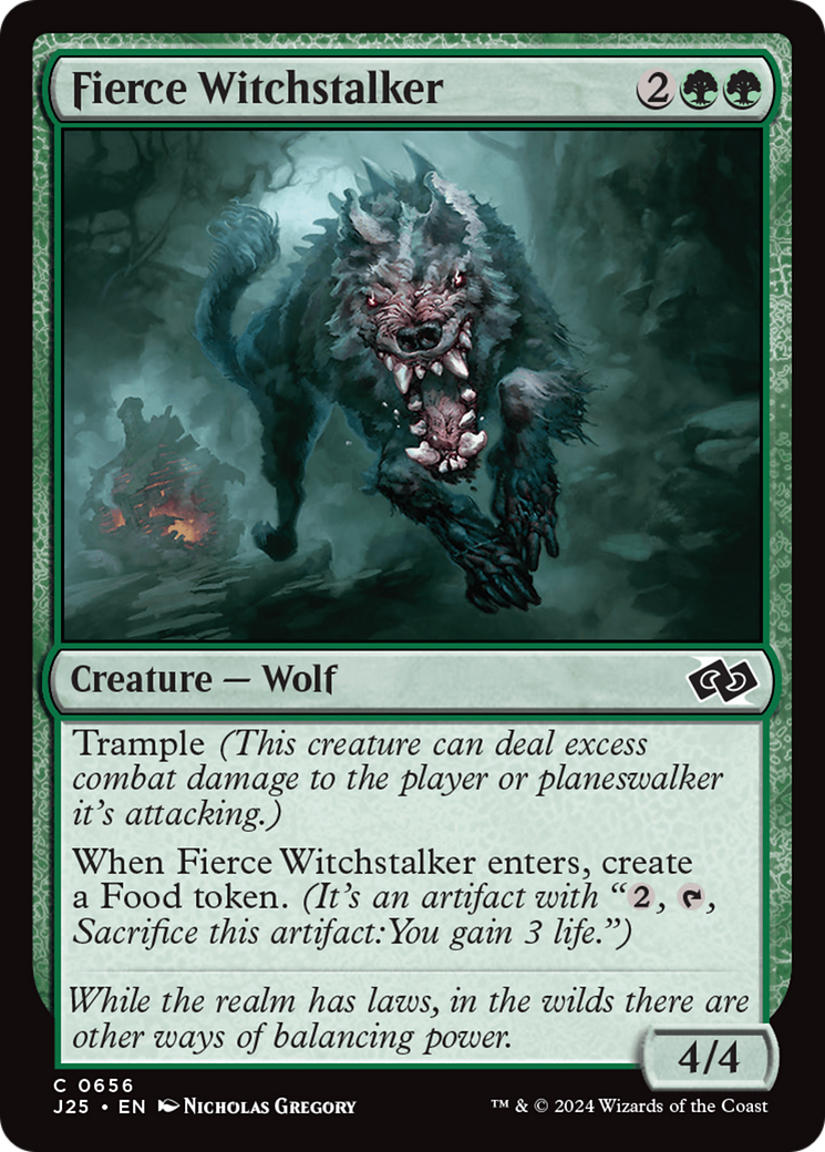 Fierce Witchstalker [Foundations Jumpstart] | Jomio and Rueliete's Cards and Comics