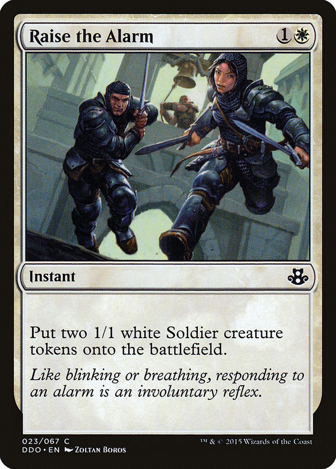 Raise the Alarm [Duel Decks: Elspeth vs. Kiora] | Jomio and Rueliete's Cards and Comics