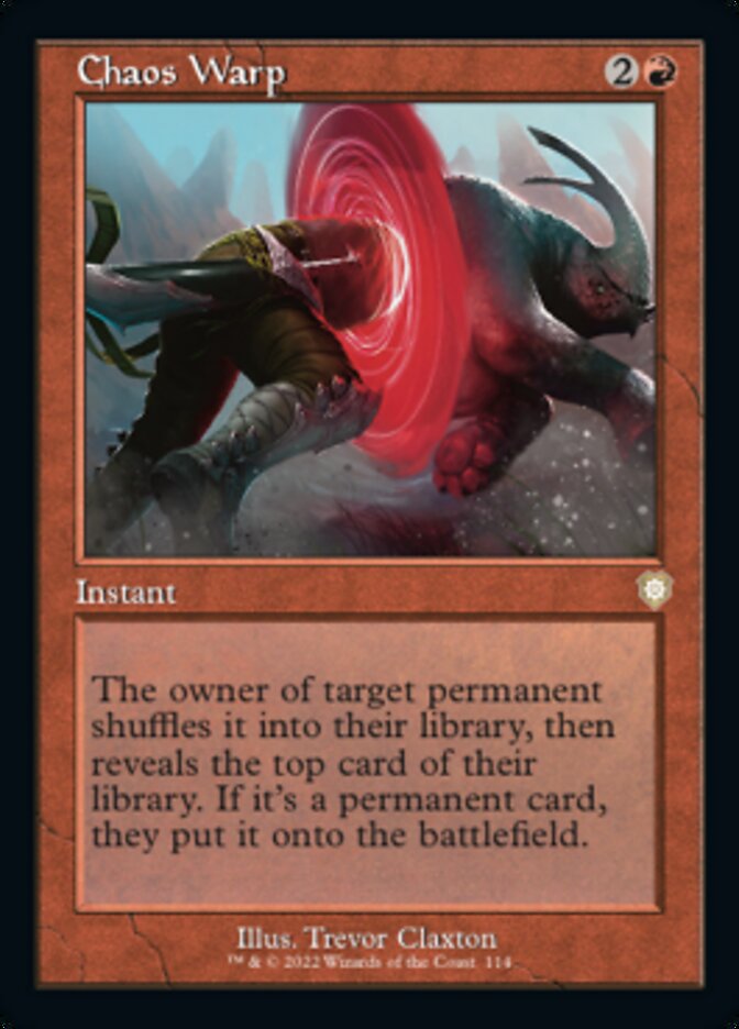 Chaos Warp (Retro) [The Brothers' War Commander] | Jomio and Rueliete's Cards and Comics