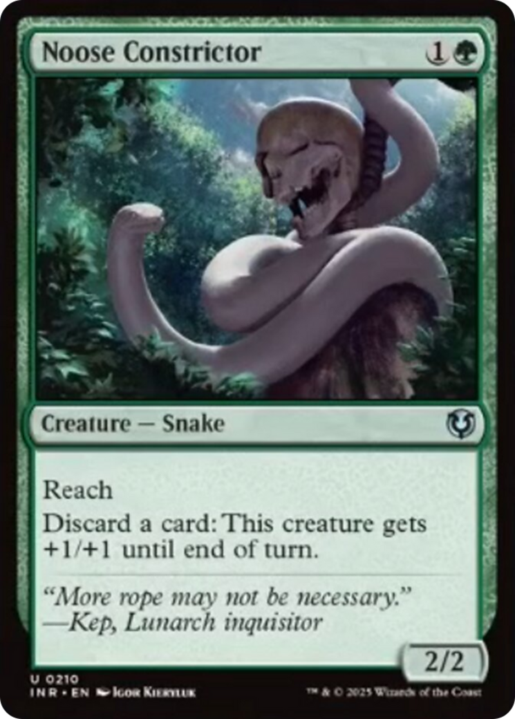 Noose Constrictor [Innistrad Remastered] | Jomio and Rueliete's Cards and Comics