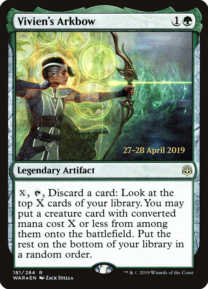 Vivien's Arkbow [War of the Spark Prerelease Promos] | Jomio and Rueliete's Cards and Comics