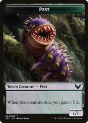 Pest (005) // Blood (017) Double-Sided Token [Challenger Decks 2022 Tokens] | Jomio and Rueliete's Cards and Comics