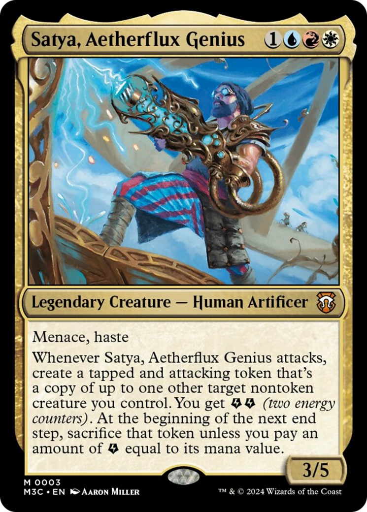 Satya, Aetherflux Genius [Modern Horizons 3 Commander] | Jomio and Rueliete's Cards and Comics