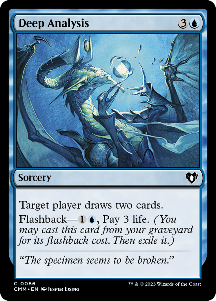Deep Analysis [Commander Masters] | Jomio and Rueliete's Cards and Comics
