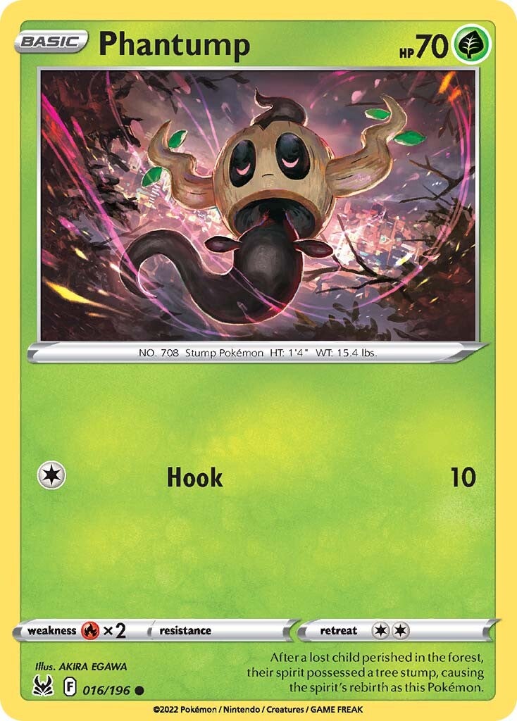 Phantump (016/196) [Sword & Shield: Lost Origin] | Jomio and Rueliete's Cards and Comics