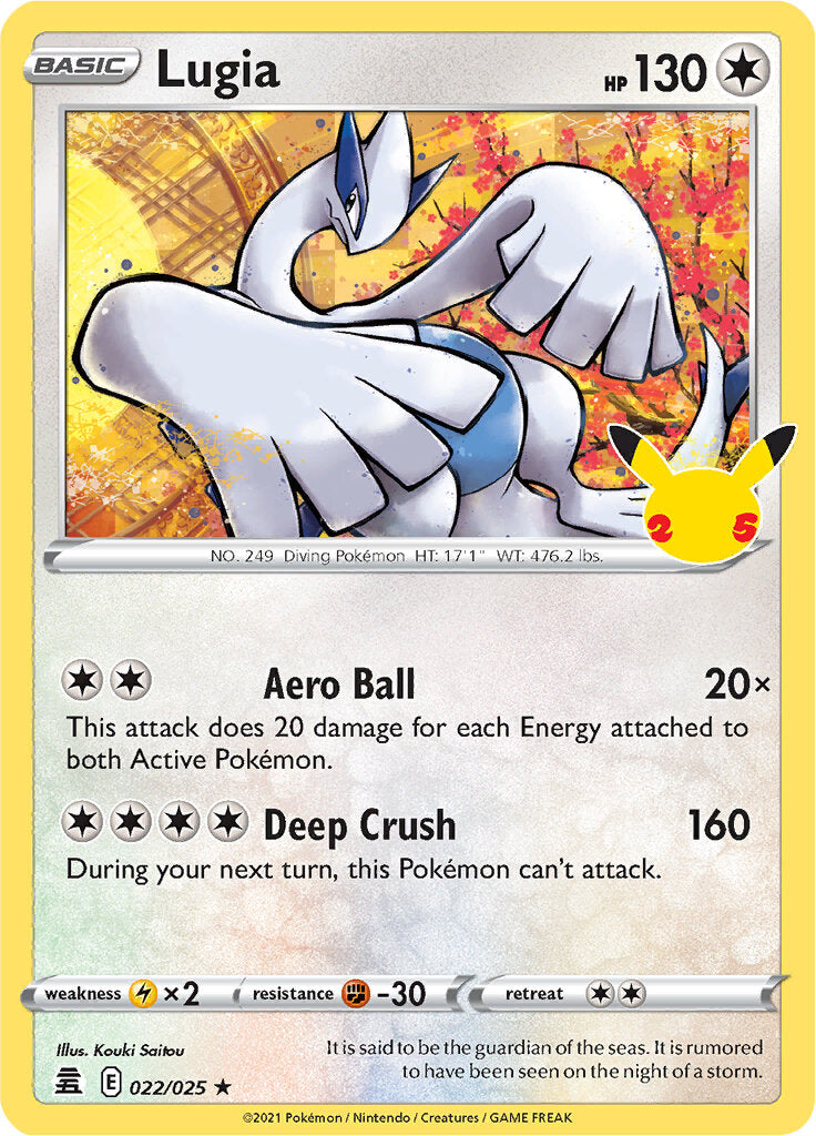 Lugia (022/025) [Celebrations: 25th Anniversary] | Jomio and Rueliete's Cards and Comics