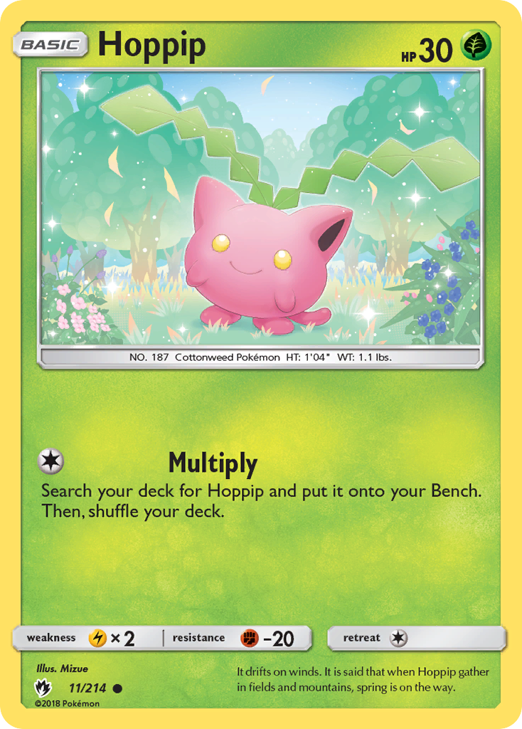 Hoppip (11/214) [Sun & Moon: Lost Thunder] | Jomio and Rueliete's Cards and Comics