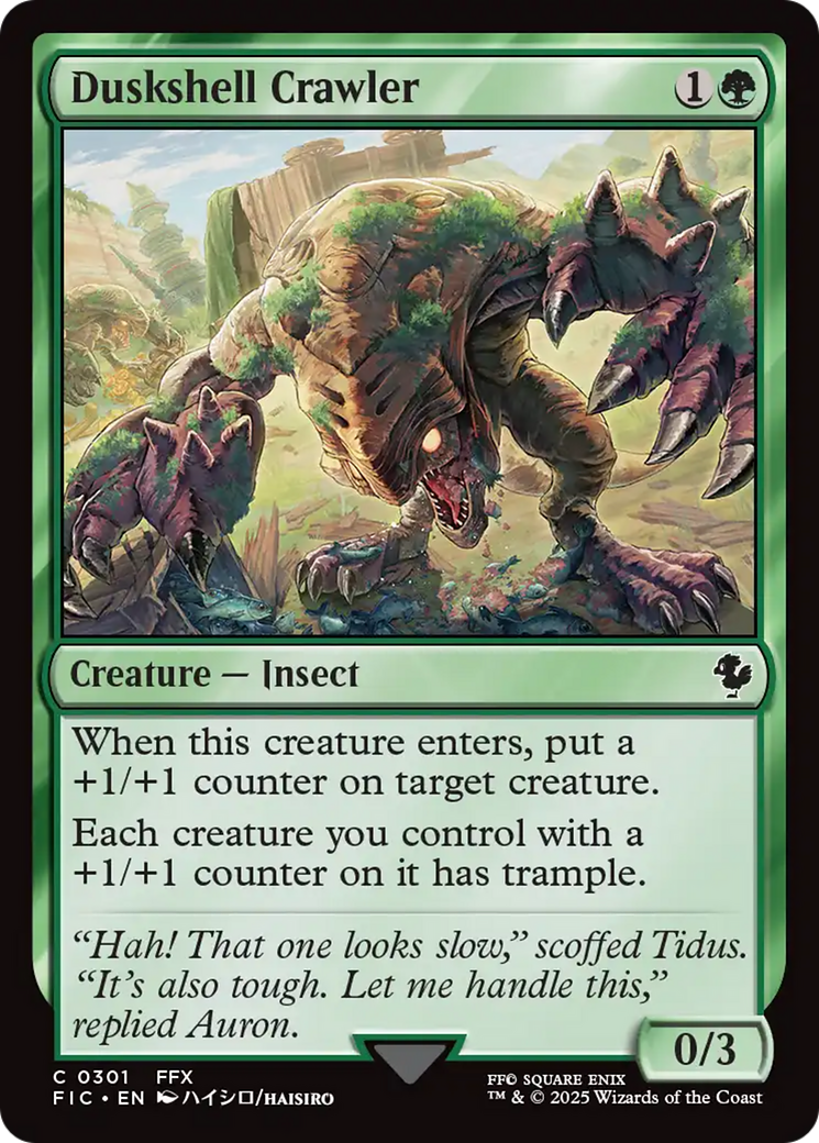 Duskshell Crawler [FINAL FANTASY Commander] | Jomio and Rueliete's Cards and Comics