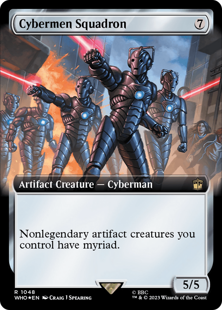 Cybermen Squadron (Extended Art) (Surge Foil) [Doctor Who] | Jomio and Rueliete's Cards and Comics