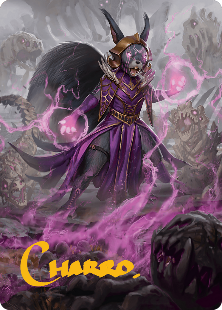 Liliana of the Dark Realms Art Card (Gold-Stamped Signature) [Bloomburrow Art Series] | Jomio and Rueliete's Cards and Comics