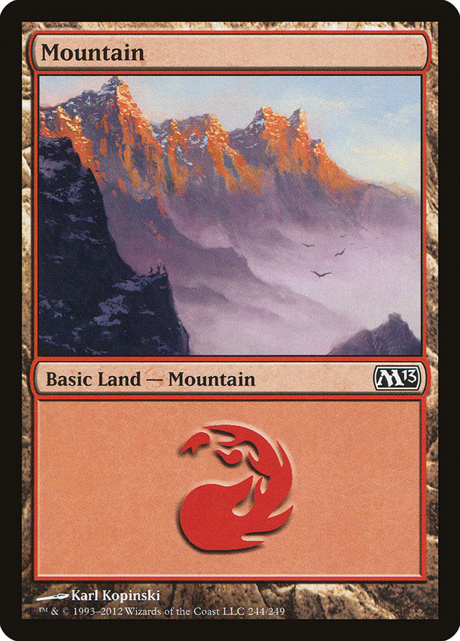 Mountain (244) [Magic 2013] | Jomio and Rueliete's Cards and Comics