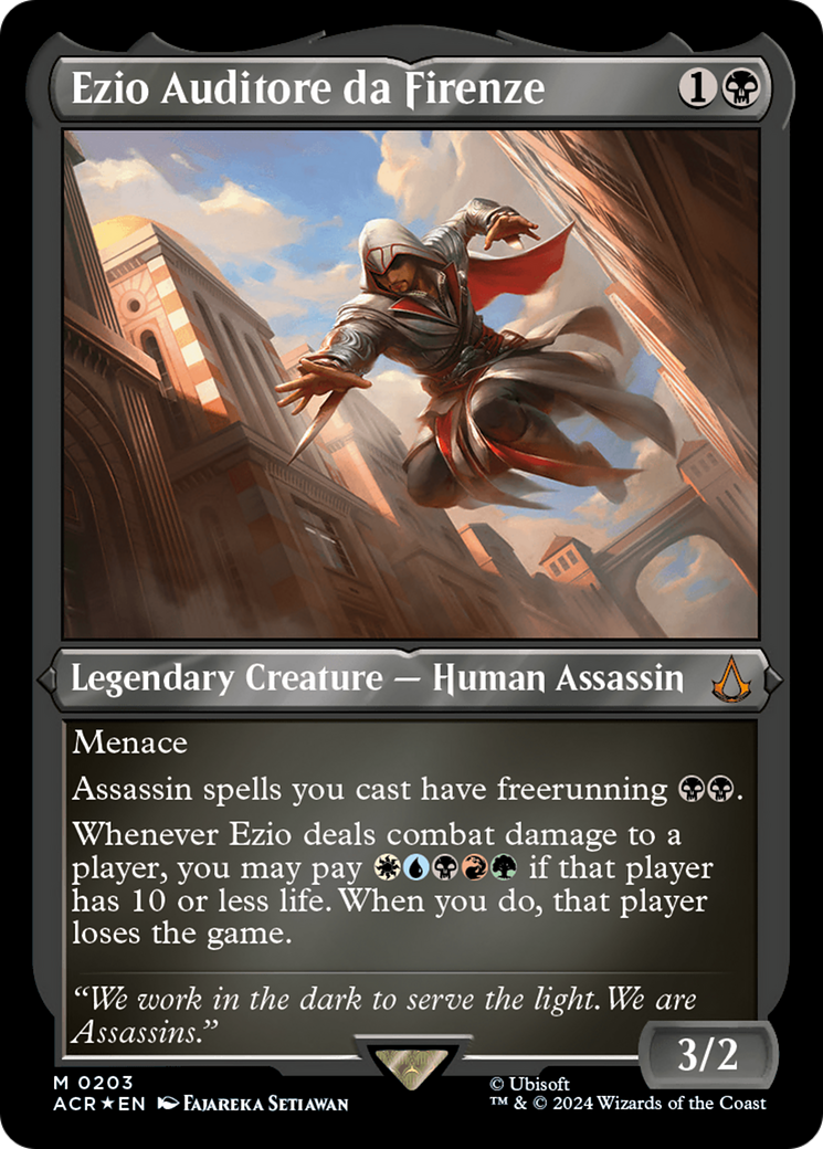 Ezio Auditore da Firenze (Foil Etched) [Assassin's Creed] | Jomio and Rueliete's Cards and Comics