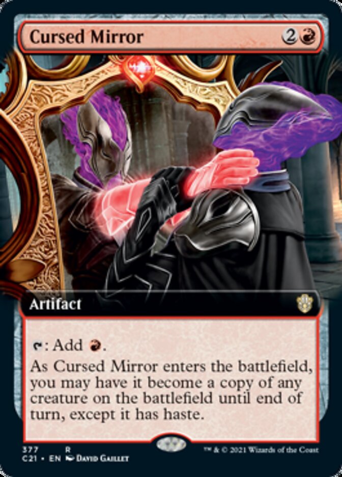 Cursed Mirror (Extended Art) [Commander 2021] | Jomio and Rueliete's Cards and Comics