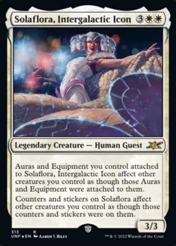 Solaflora, Intergalactic Icon (Galaxy Foil) [Unfinity] | Jomio and Rueliete's Cards and Comics