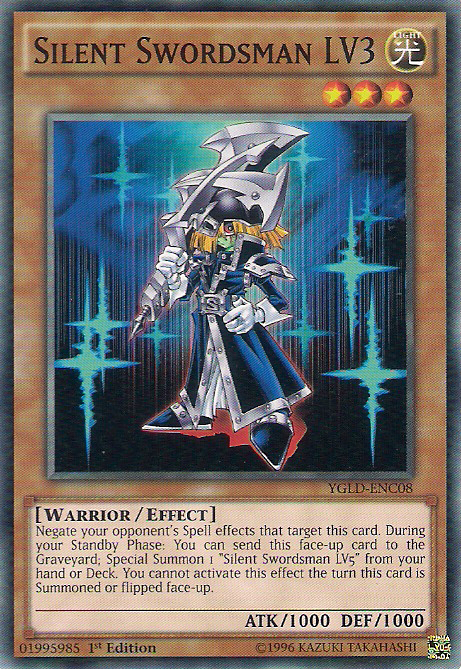 Silent Swordsman LV3 [YGLD-ENC08] Common | Jomio and Rueliete's Cards and Comics