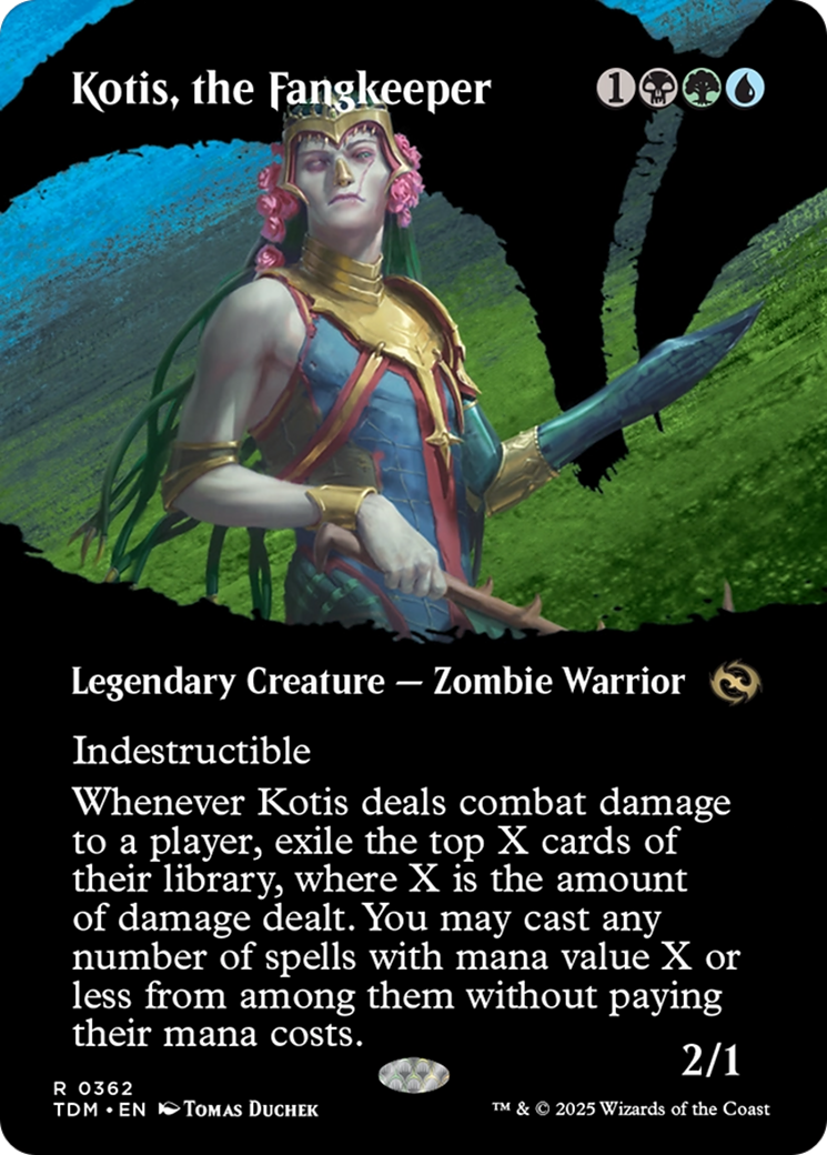Kotis, the Fangkeeper (Borderless) [Tarkir: Dragonstorm] | Jomio and Rueliete's Cards and Comics