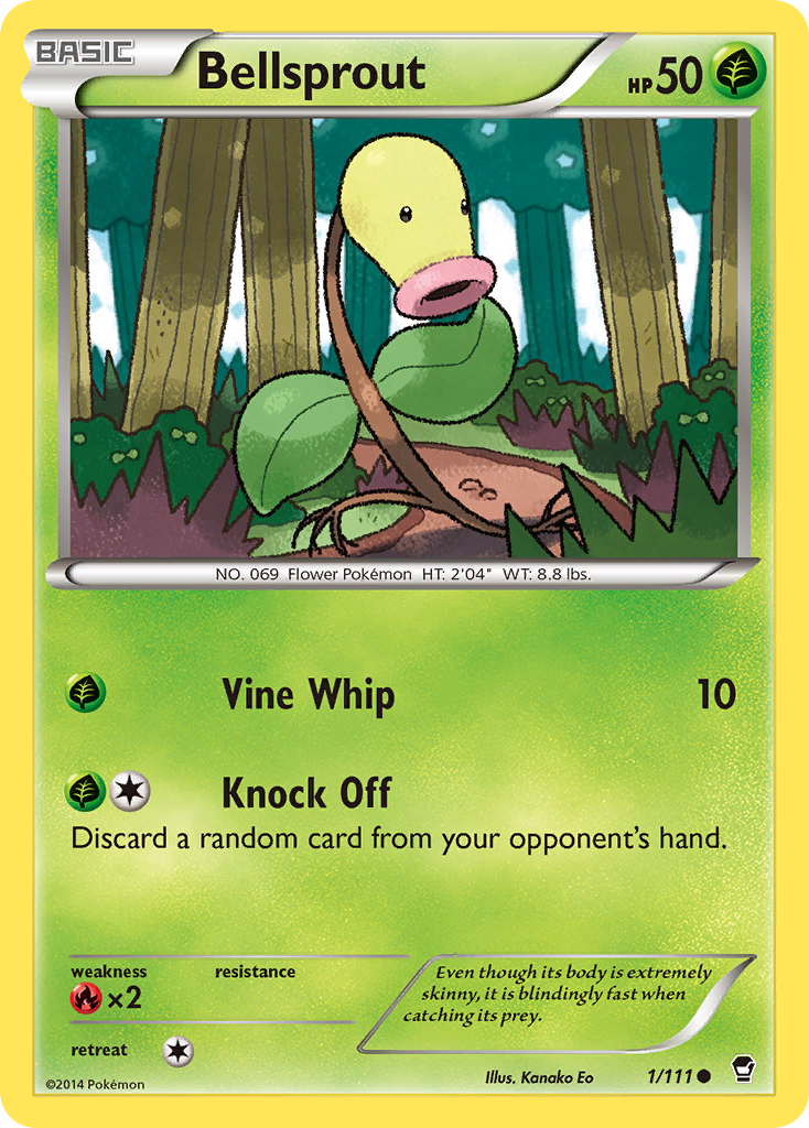 Bellsprout (1/111) [XY: Furious Fists] | Jomio and Rueliete's Cards and Comics