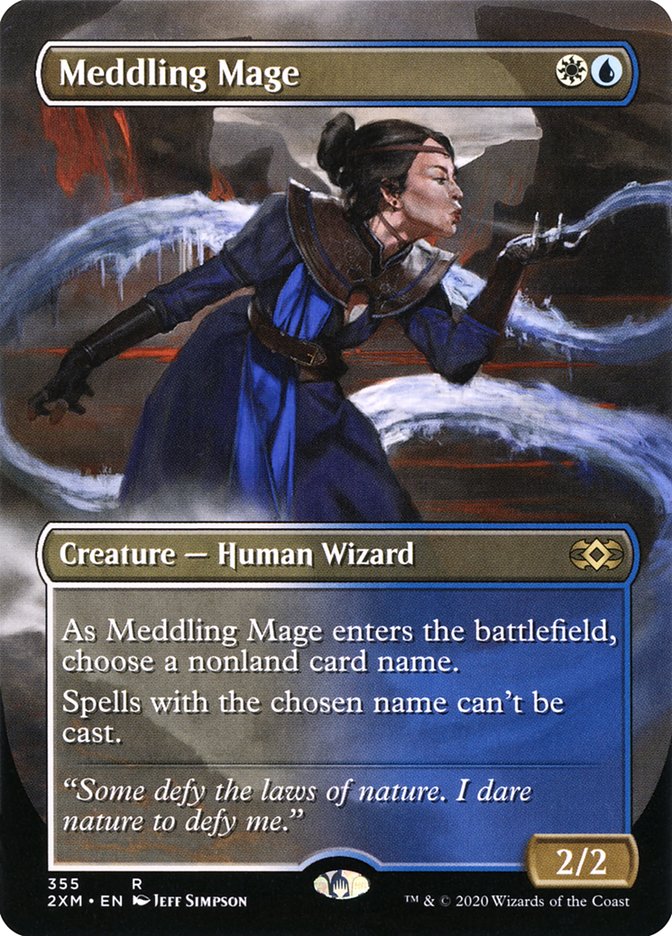 Meddling Mage (Toppers) [Double Masters] | Jomio and Rueliete's Cards and Comics