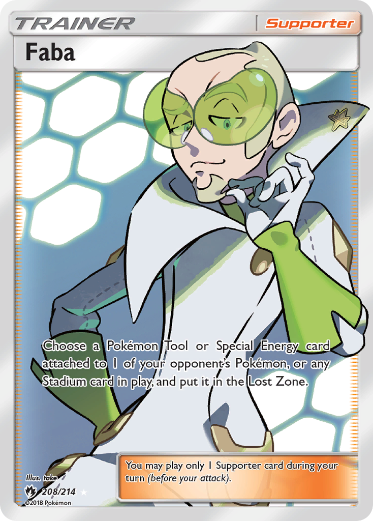 Faba (208/214) [Sun & Moon: Lost Thunder] | Jomio and Rueliete's Cards and Comics