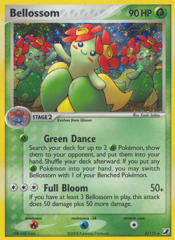 Bellossom (3/115) [EX: Unseen Forces] | Jomio and Rueliete's Cards and Comics