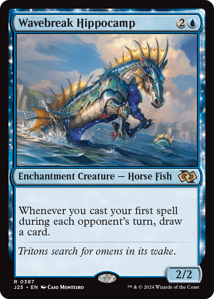 Wavebreak Hippocamp [Foundations Jumpstart] | Jomio and Rueliete's Cards and Comics