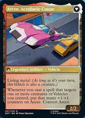 Arcee, Sharpshooter // Arcee, Acrobatic Coupe [Transformers] | Jomio and Rueliete's Cards and Comics