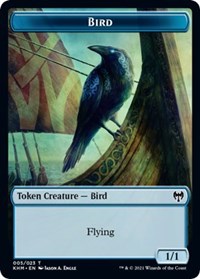Bird (005) // Soldier Double-Sided Token [Kaldheim Commander Tokens] | Jomio and Rueliete's Cards and Comics