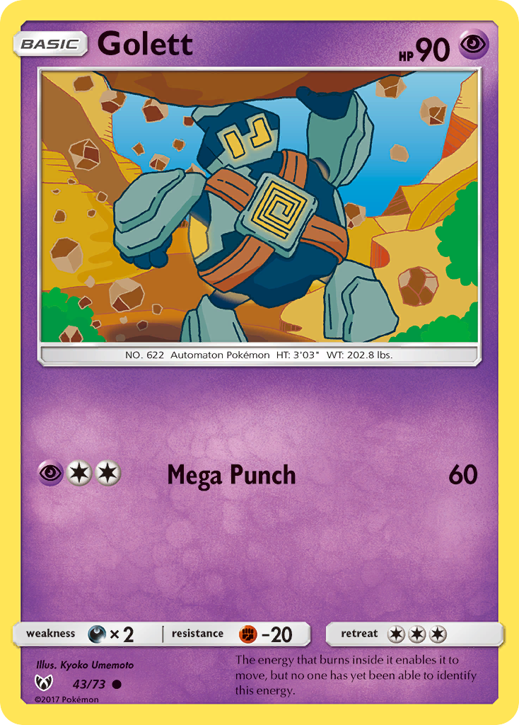 Golett (43/73) [Sun & Moon: Shining Legends] | Jomio and Rueliete's Cards and Comics