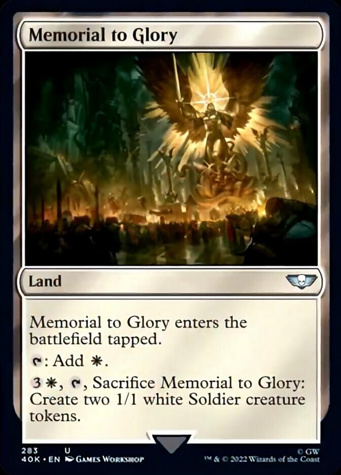 Memorial to Glory [Warhammer 40,000] | Jomio and Rueliete's Cards and Comics