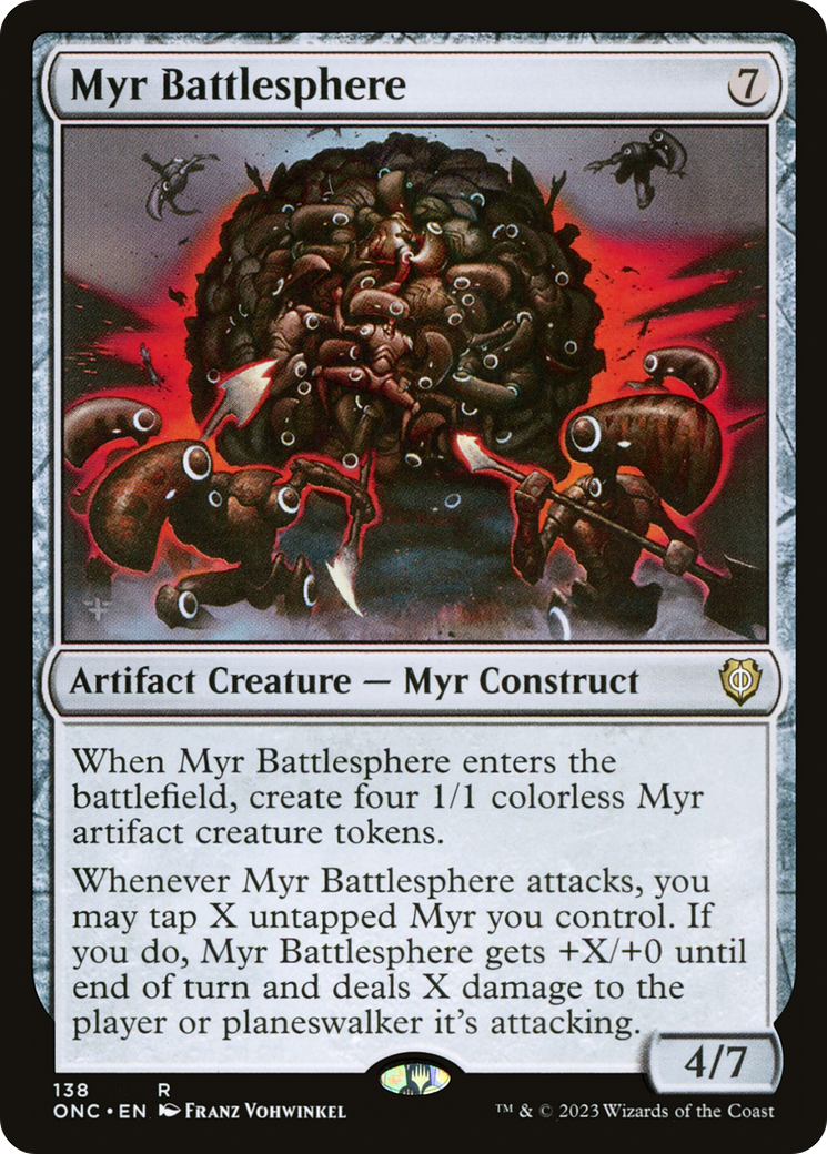 Myr Battlesphere [Phyrexia: All Will Be One Commander] | Jomio and Rueliete's Cards and Comics