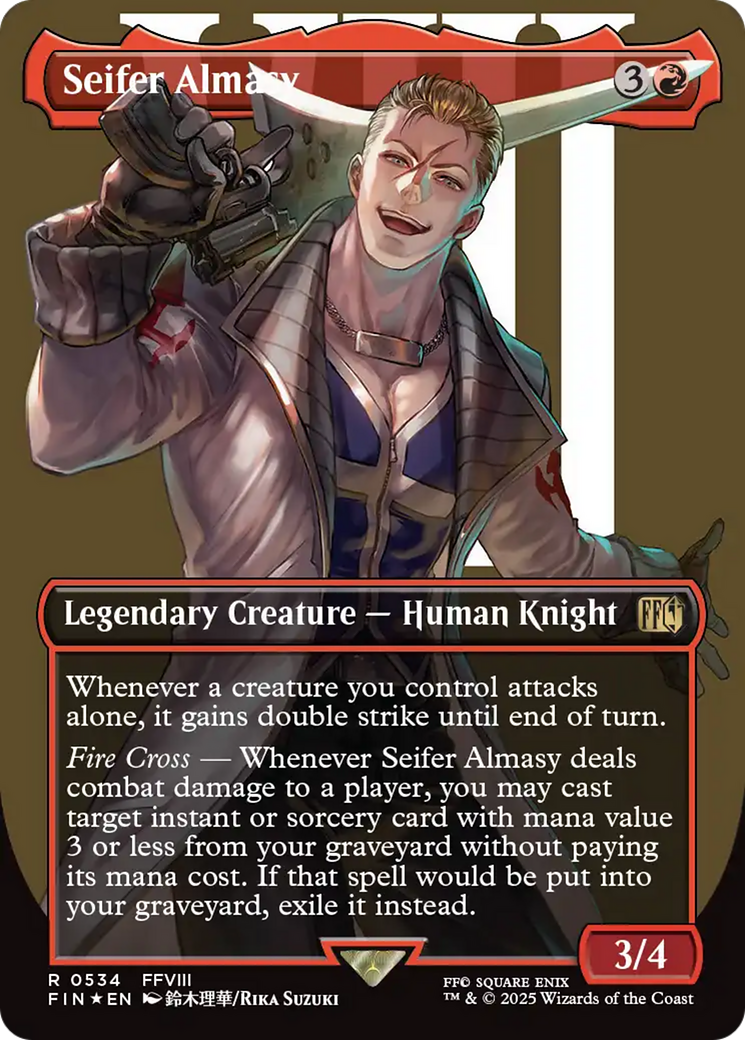 Seifer Almasy (Borderless) (Surge Foil) [FINAL FANTASY] | Jomio and Rueliete's Cards and Comics