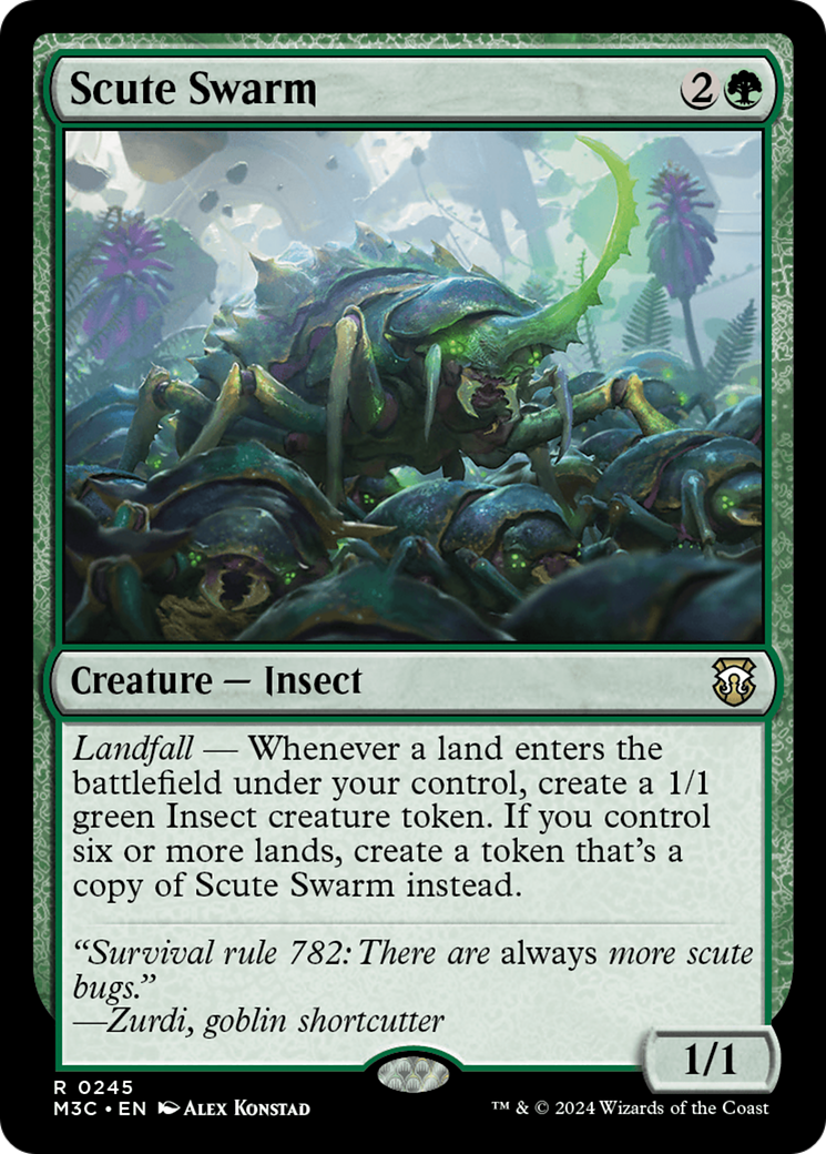 Scute Swarm (Ripple Foil) [Modern Horizons 3 Commander] | Jomio and Rueliete's Cards and Comics